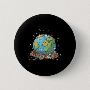 Anti Littering No Environment Environmental Protec 6 Cm Round Badge