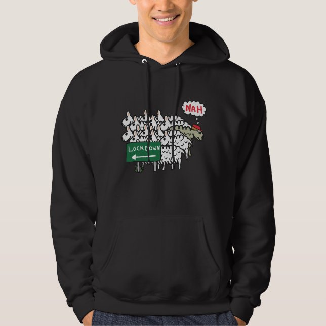 Anti Lockdown Sheep Hoodie (Front)