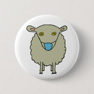 Anti-Mask Mask-Wearing Sheep 6 Cm Round Badge