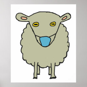 Anti-Mask Mask-Wearing Sheep Poster