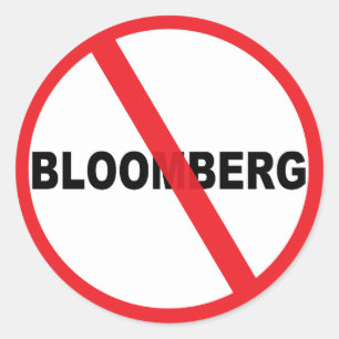 Anti Mike Bloomberg Classic Round Sticker