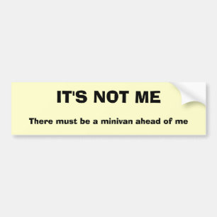 ANTI MINIVAN CLUB BUMPER STICKER