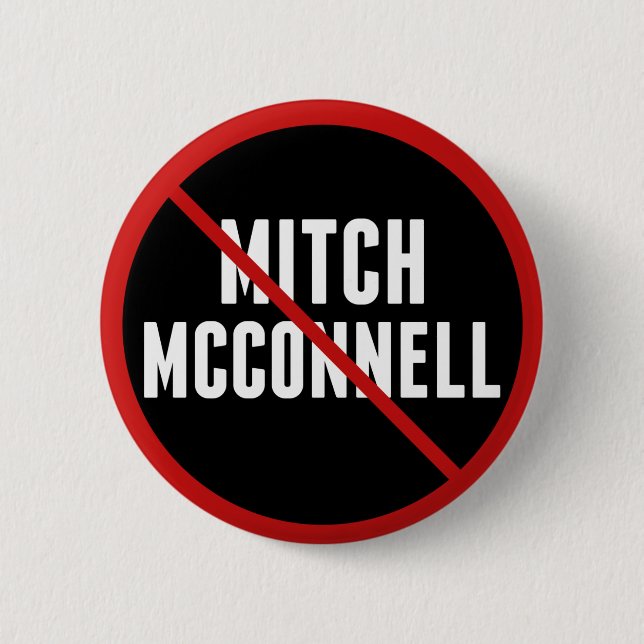 Anti Mitch McConnell 6 Cm Round Badge (Front)