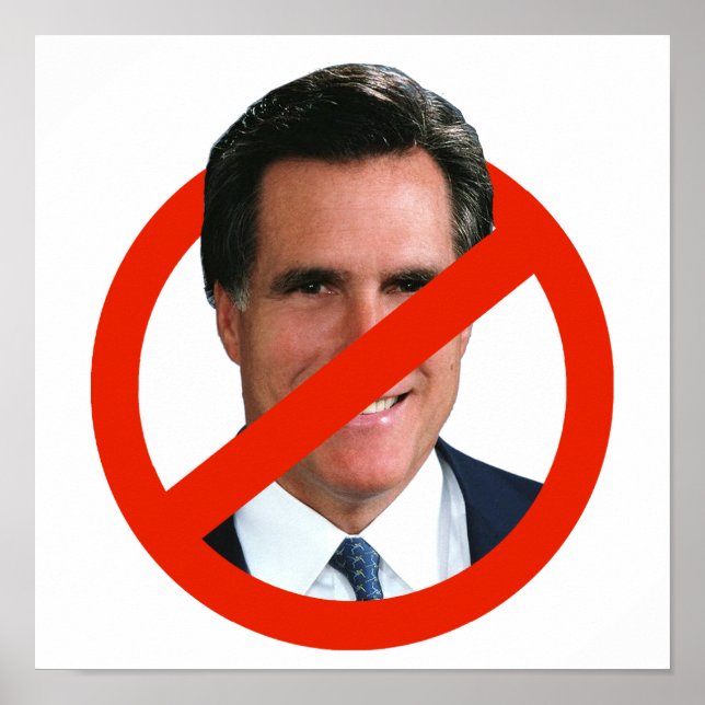 ANTI MITT ROMNEY POSTER (Front)