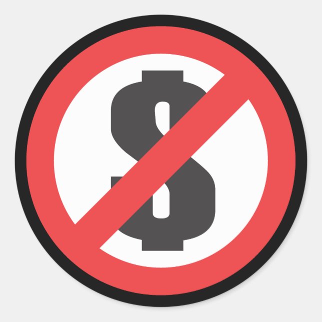 Anti money - sticker (Front)