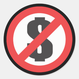 Anti money - sticker