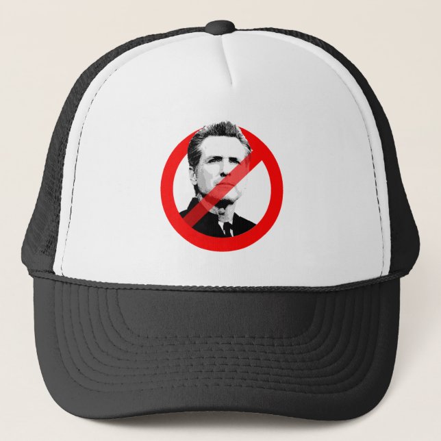 ANTI NEWSOM TRUCKER HAT (Front)