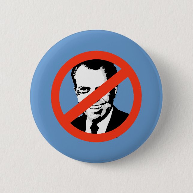 ANTI-NIXON: Anti-Richard Nixon 6 Cm Round Badge (Front)