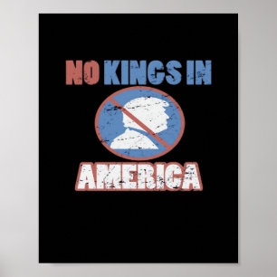 Anti- No Kings In America Classic Poster