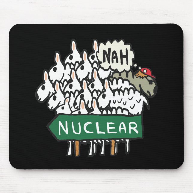Anti Nuclear Mouse Mat (Front)