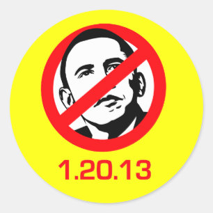 Anti-Obama - 1.20.13 Classic Round Sticker
