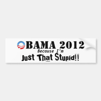 Anti Obama 2012 Bumper Sticker