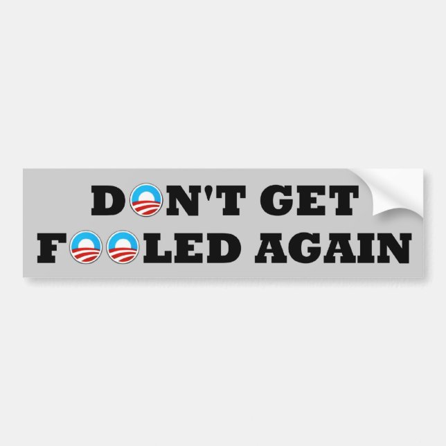 Anti Obama 2012 Bumper Sticker (Front)