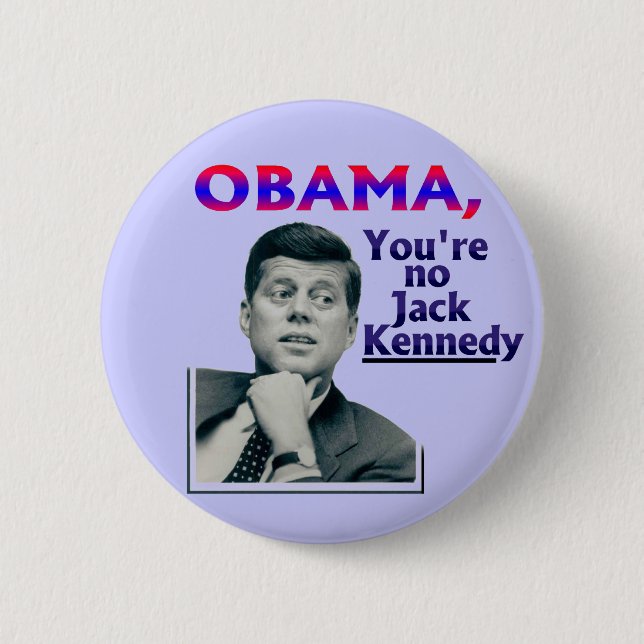 anti-Obama 6 Cm Round Badge (Front)