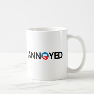 Anti-Obama - Annoyed black Coffee Mug