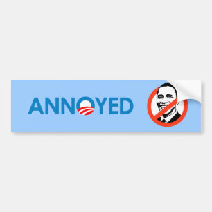 Anti-Obama - Annoyed Bumper Sticker