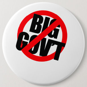 Anti-Obama - Anti- Big Government 6 Cm Round Badge