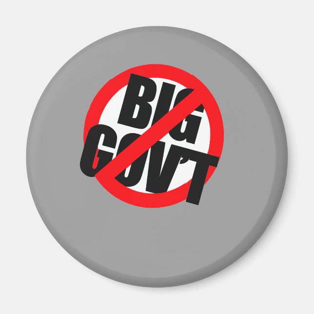 Anti-Obama - Anti- Big Government Magnet (Front)