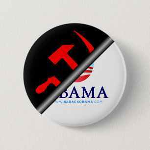 Anti Obama - Anti Socialist 6 Cm Round Badge