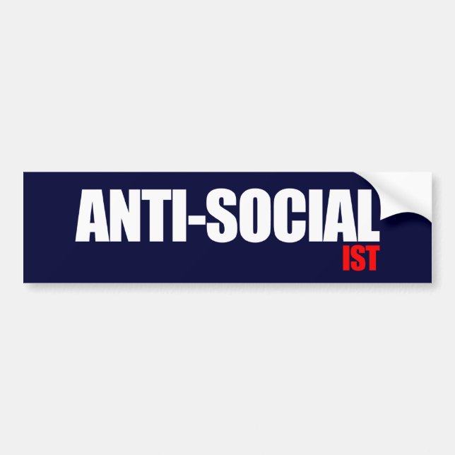 Anti-Obama - Anti-Socialist Bumper Sticker (Front)