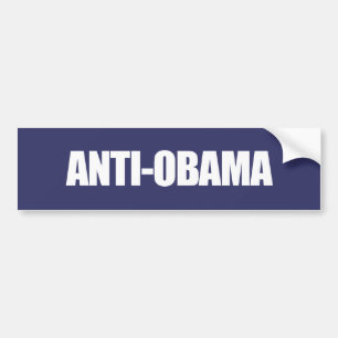Anti-Obama - AntiObama white Bumper Sticker