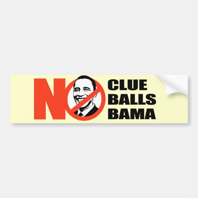 Anti-Obama Bumper Sticker (Front)
