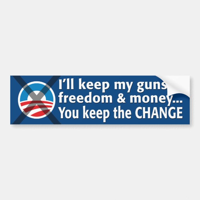 Anti-Obama Bumper Sticker (Front)