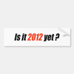 Anti-Obama Bumpersticker - 2012 Yet Bumper Sticker