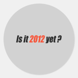 Anti-Obama Bumpersticker - 2012 Yet Classic Round Sticker