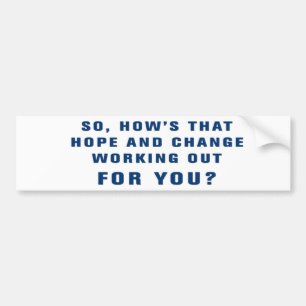 Anti-Obama Bumpersticker Bumper Sticker