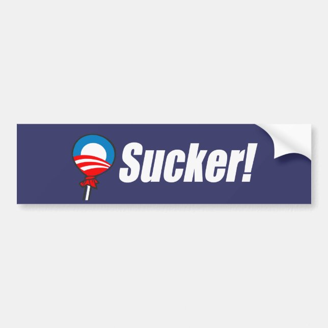 Anti-Obama Bumpersticker - Sucker Bumper Sticker (Front)
