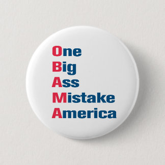 Anti Obama Button
