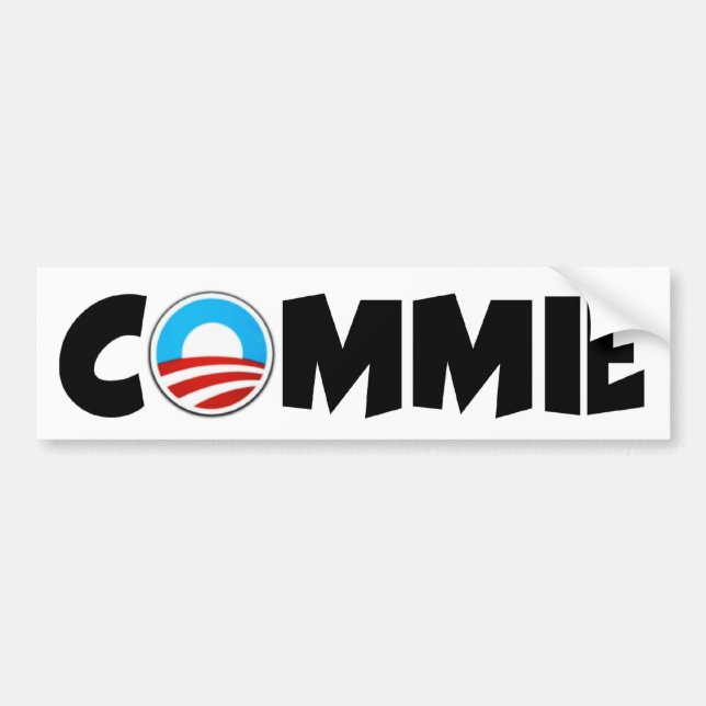 Anti Obama commie Bumper Sticker (Front)
