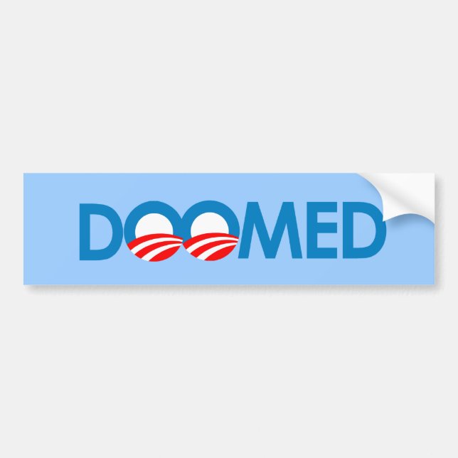Anti-Obama - Doomed Bumper Sticker (Front)