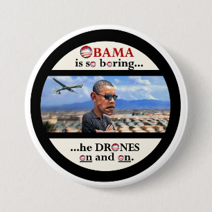 Anti-Obama drone assassin 7.5 Cm Round Badge