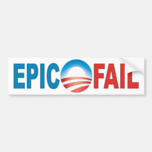 Anti-Obama Epic Fail bumper sticker