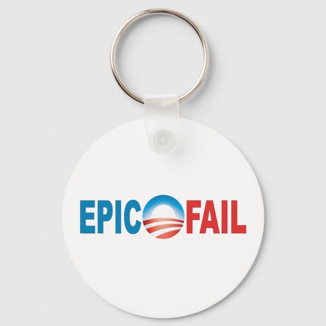 Anti-Obama Epic Fail keychain (Front)
