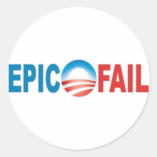 Anti-Obama Epic Fail stickers