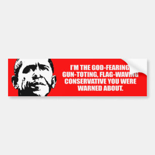 Anti-Obama - God fearing conservative Bumpersticke Bumper Sticker