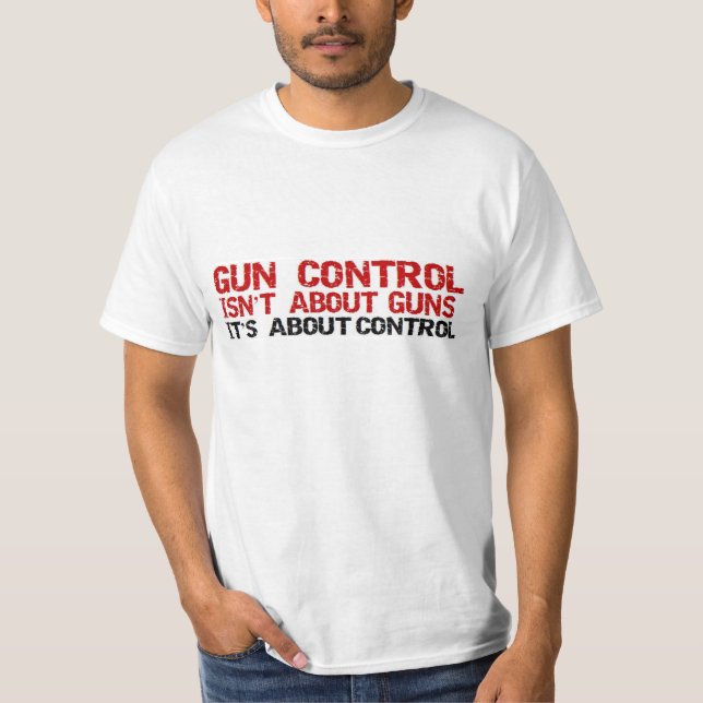 Anti Obama  Gun about Control Political T-Shirt (Front)