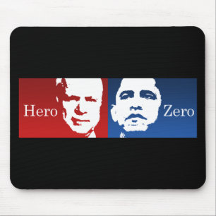 Anti-Obama - Hero vs. Zero Mouse Mat