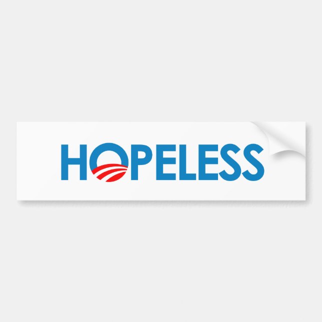Anti-Obama - HOPELESS Bumper Sticker (Front)