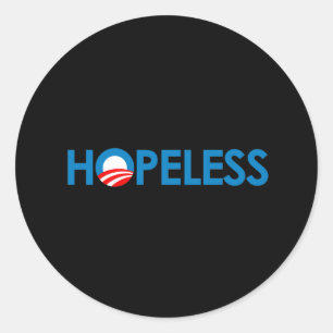 Anti-Obama - HOPELESS Classic Round Sticker