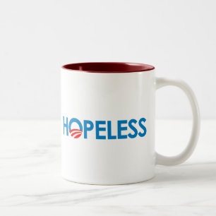 Anti-Obama - HOPELESS Two-Tone Coffee Mug