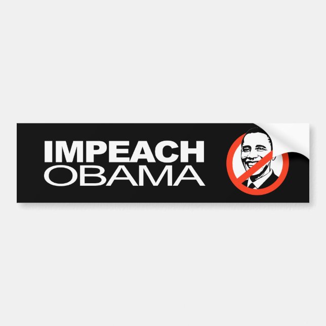 Anti-Obama - Impeach Obama Bumper Sticker (Front)