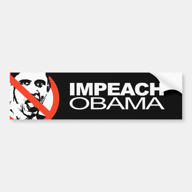 Anti-Obama - Impeach Obama Bumper Sticker (Front)