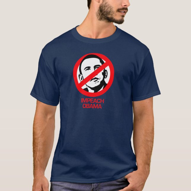Anti-Obama - Impeach Obama T-Shirt (Front)
