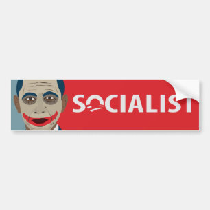 Anti-Obama Joker Socialist Bumper Sticker