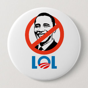 Anti-Obama - LOL 10 Cm Round Badge
