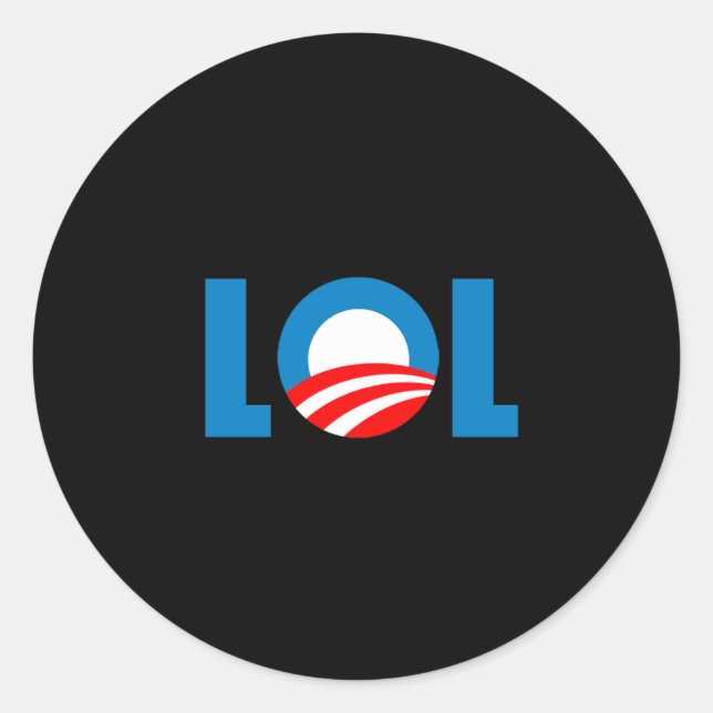 Anti-Obama - LOL Classic Round Sticker (Front)